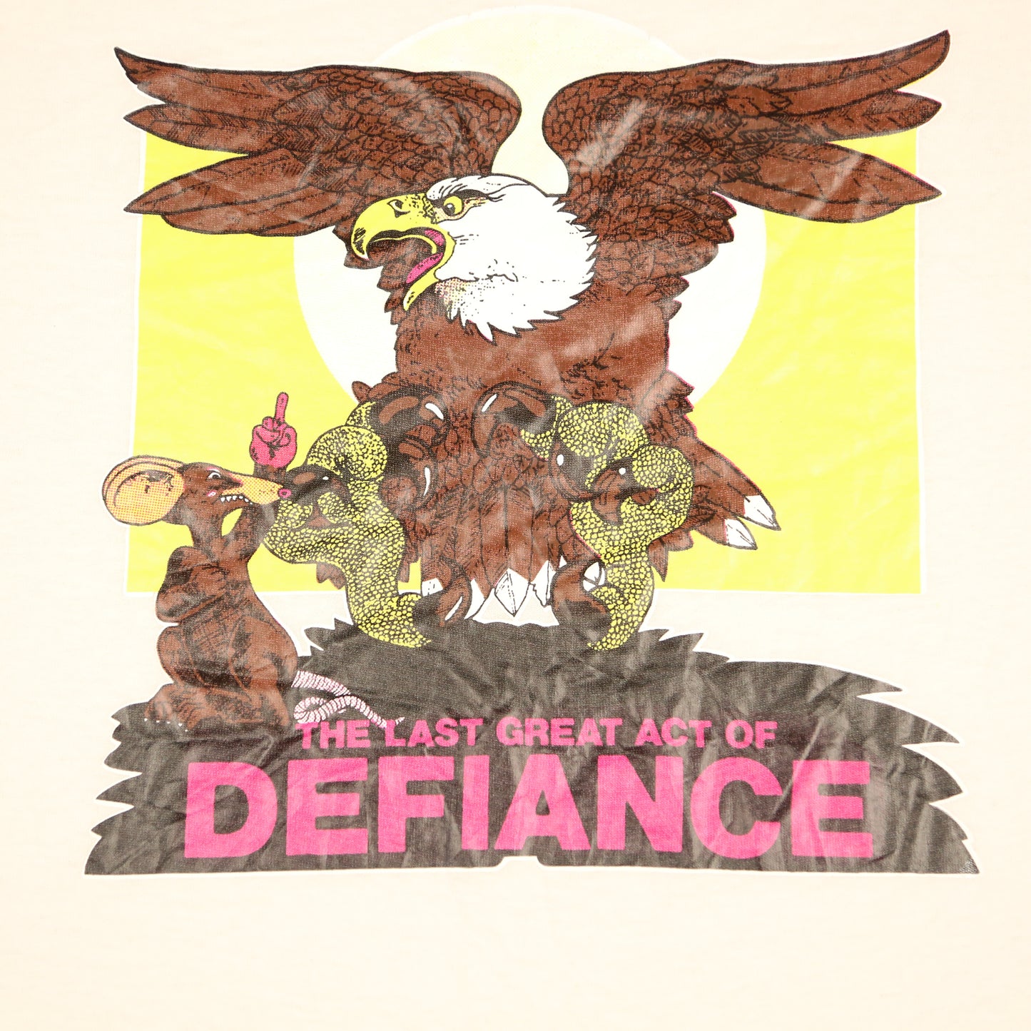 1970's Single Stitch "The Last Great act of defiance" t-shirt - M