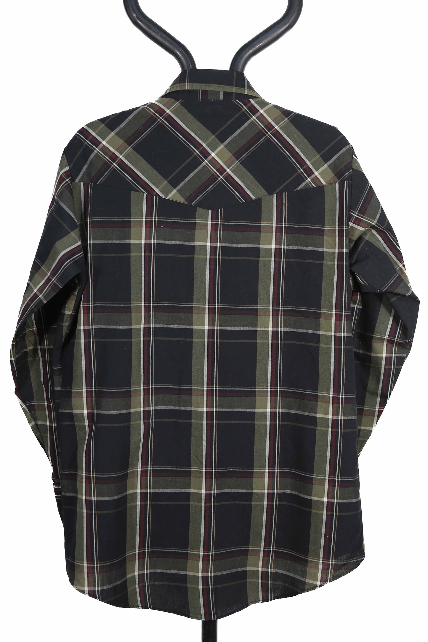 Black and green Plaid Ely Cattleman Western Shirt - M