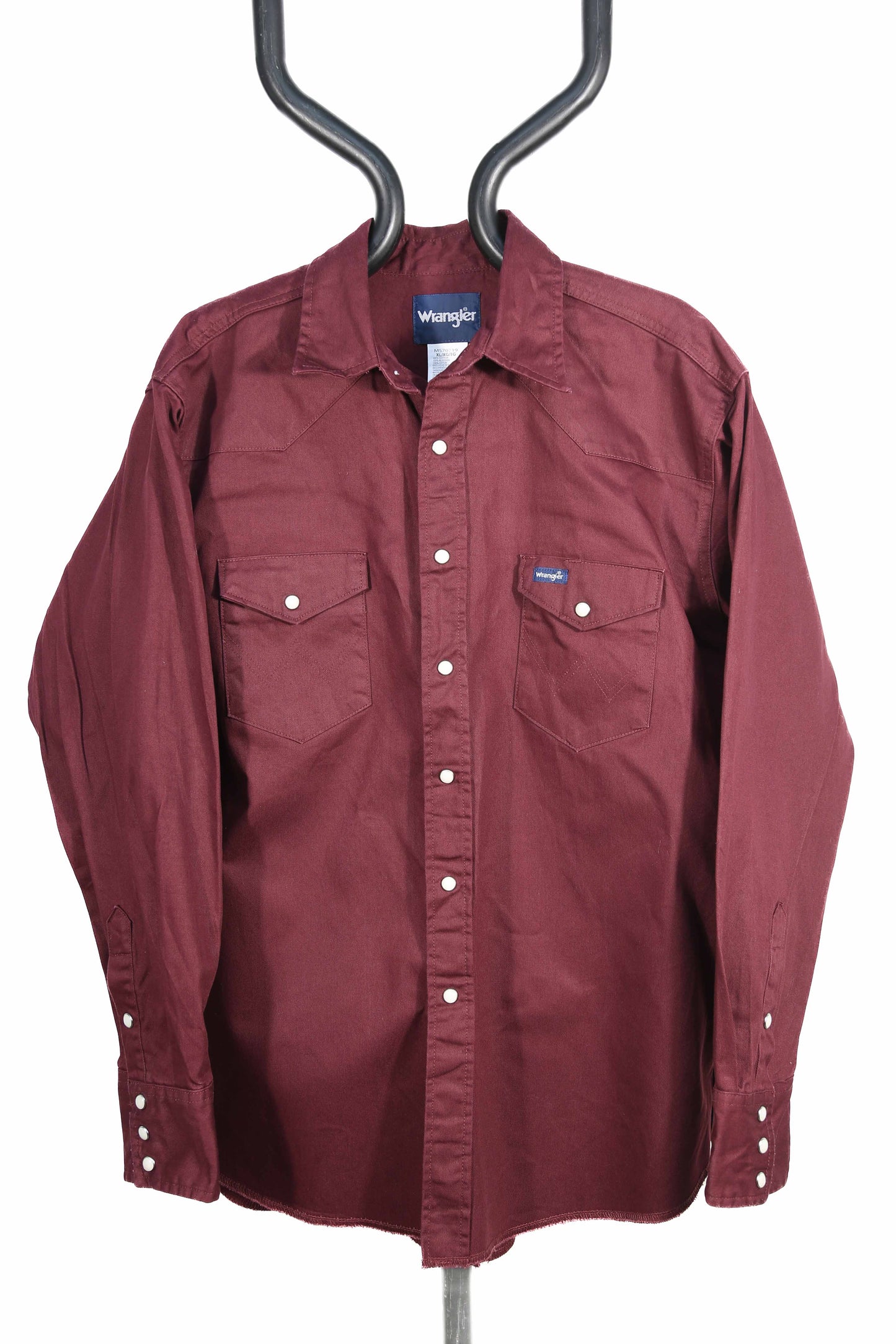 Burgundy Wrangler Western Shirt - XL