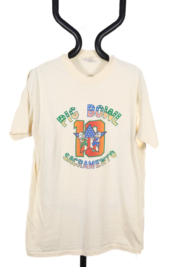 1985 Pig Bowl Sacramento T-shirt - L/XL