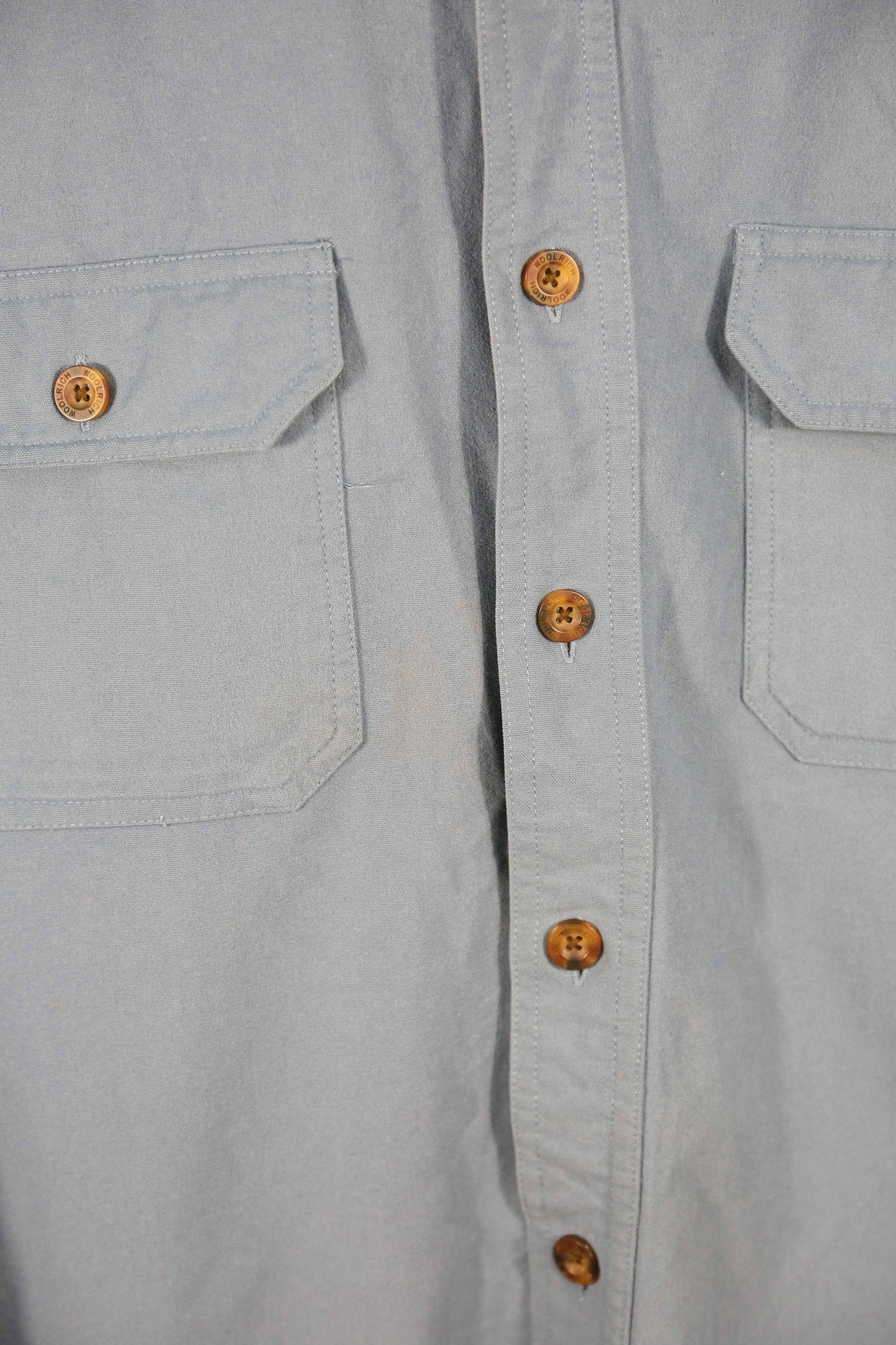 Blue Woolrich Brushed Cotton Shirt - XL/XXL