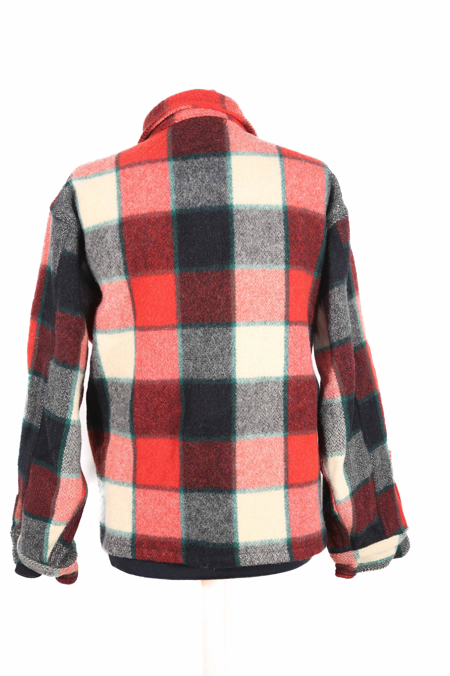 Made in USA Ladies 60's Woolrich Red Plaid Jacket - L