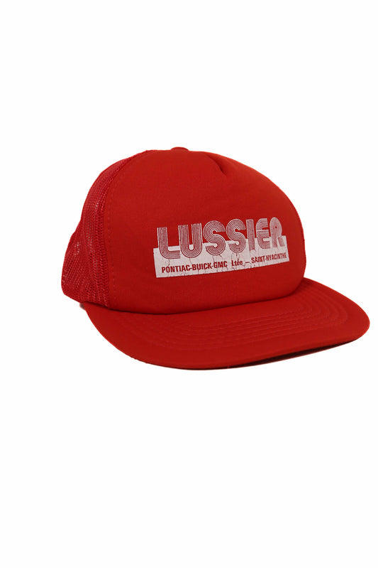 Lussier Red Trucker Hat