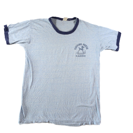 1970s "Rocking Horse Ranch" Ringer t-shirt - S