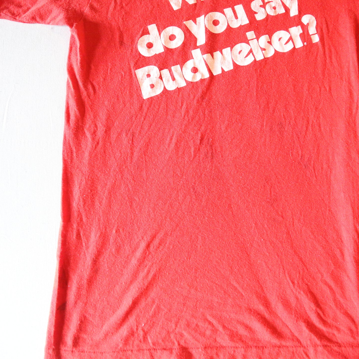 1970's "When do you say Budweiser?" T-shirt - XS