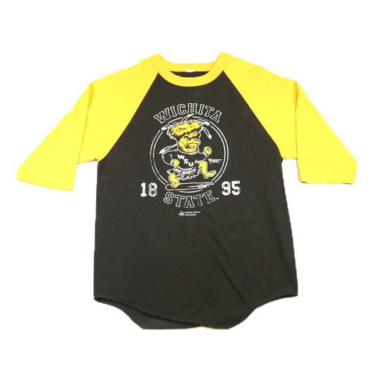 1995 Witchita State 3/4 sleeve tee - S