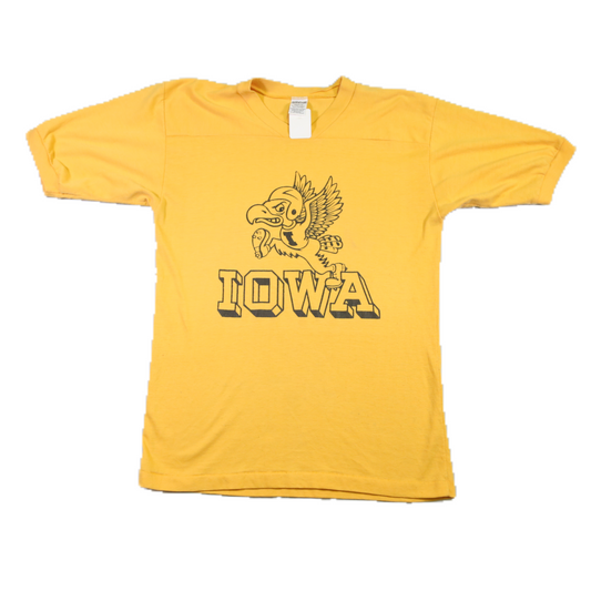 1980's Iowa Hawkeye Basball tee - XS/S