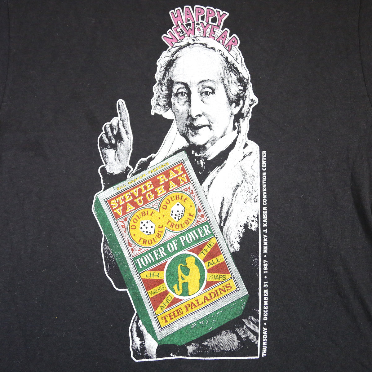 1987 Stevie Ray Vaughan/Tower of Power tour tee - XS/S
