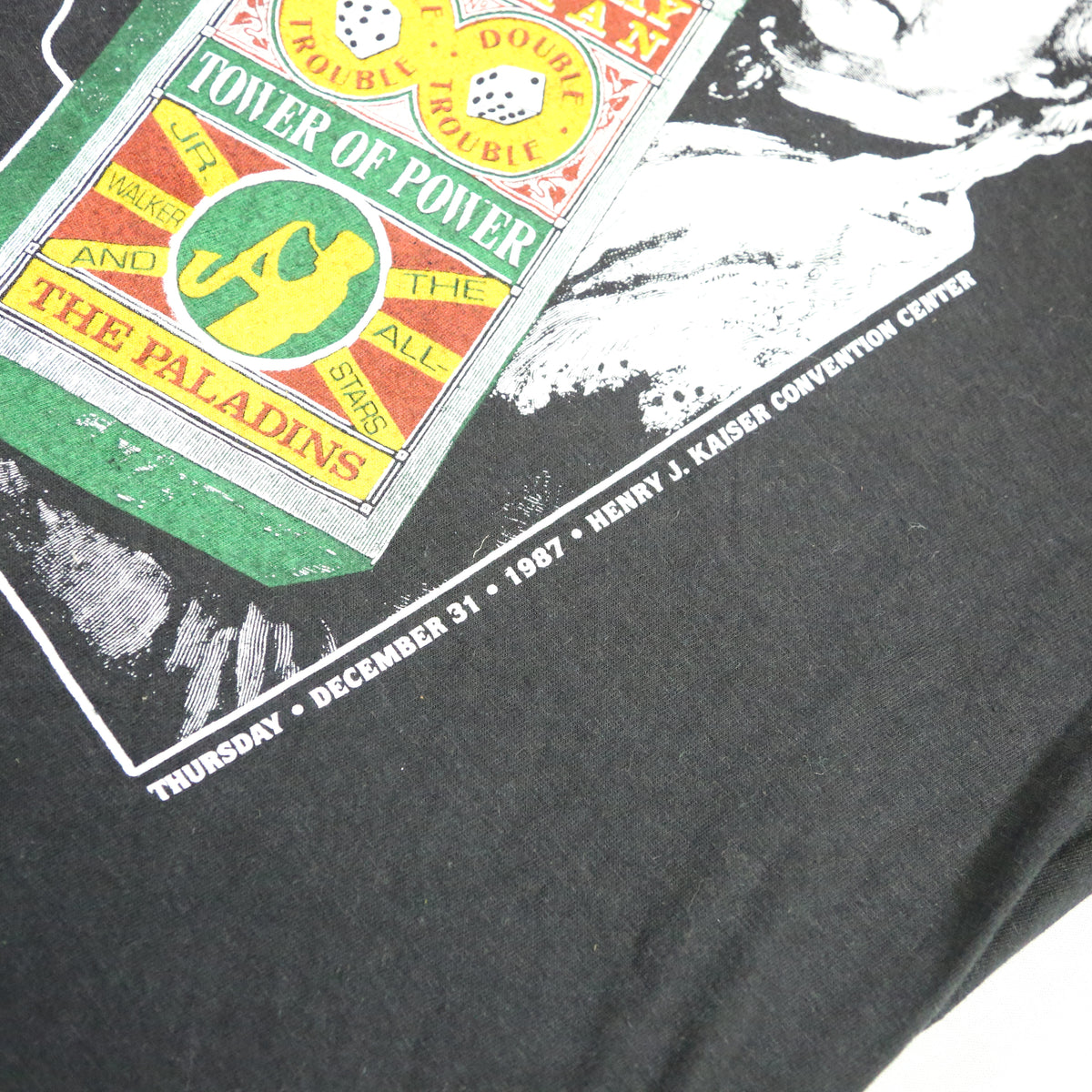 1987 Stevie Ray Vaughan/Tower of Power tour tee - XS/S