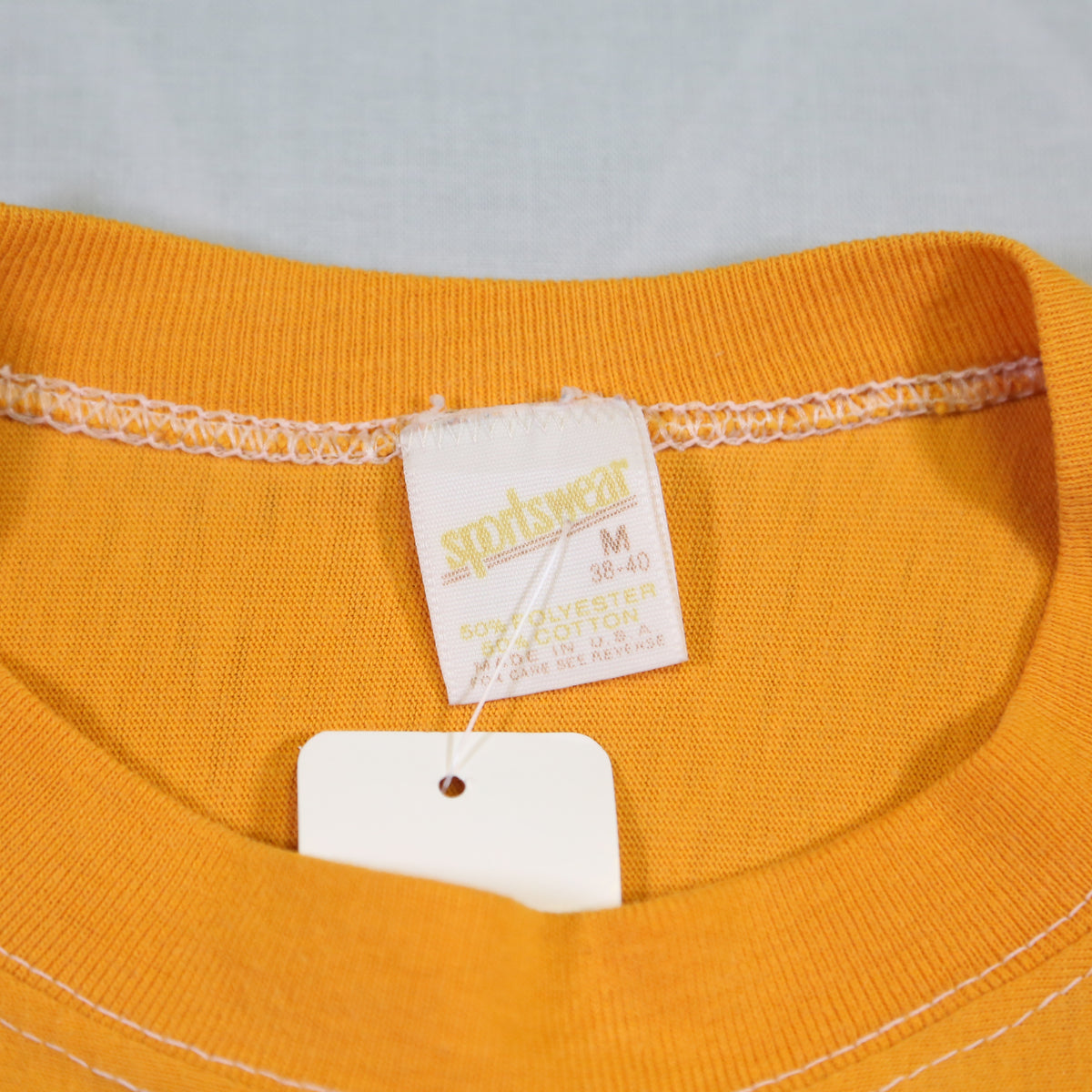 1980's Yellow Athletic t-shirt - S