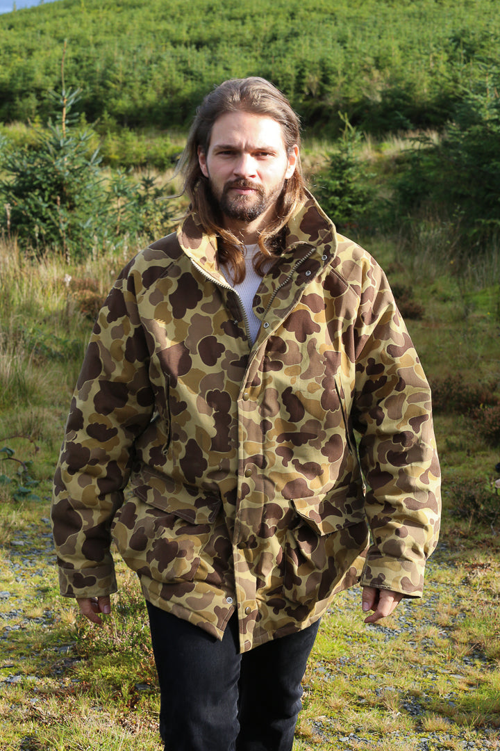 1980s Gamehide Hooded Heavy Waterproof Duck Hunting jacket - XL