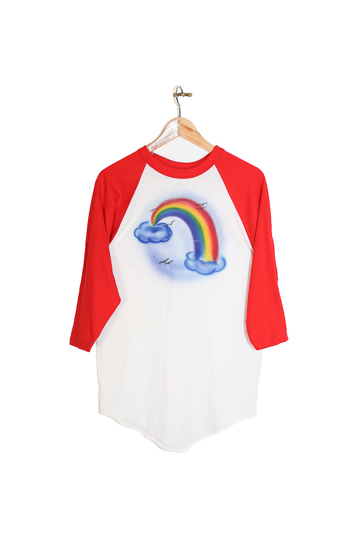 Airbrush Rainbow Reglan TShirt M/L Iron Child Vintage