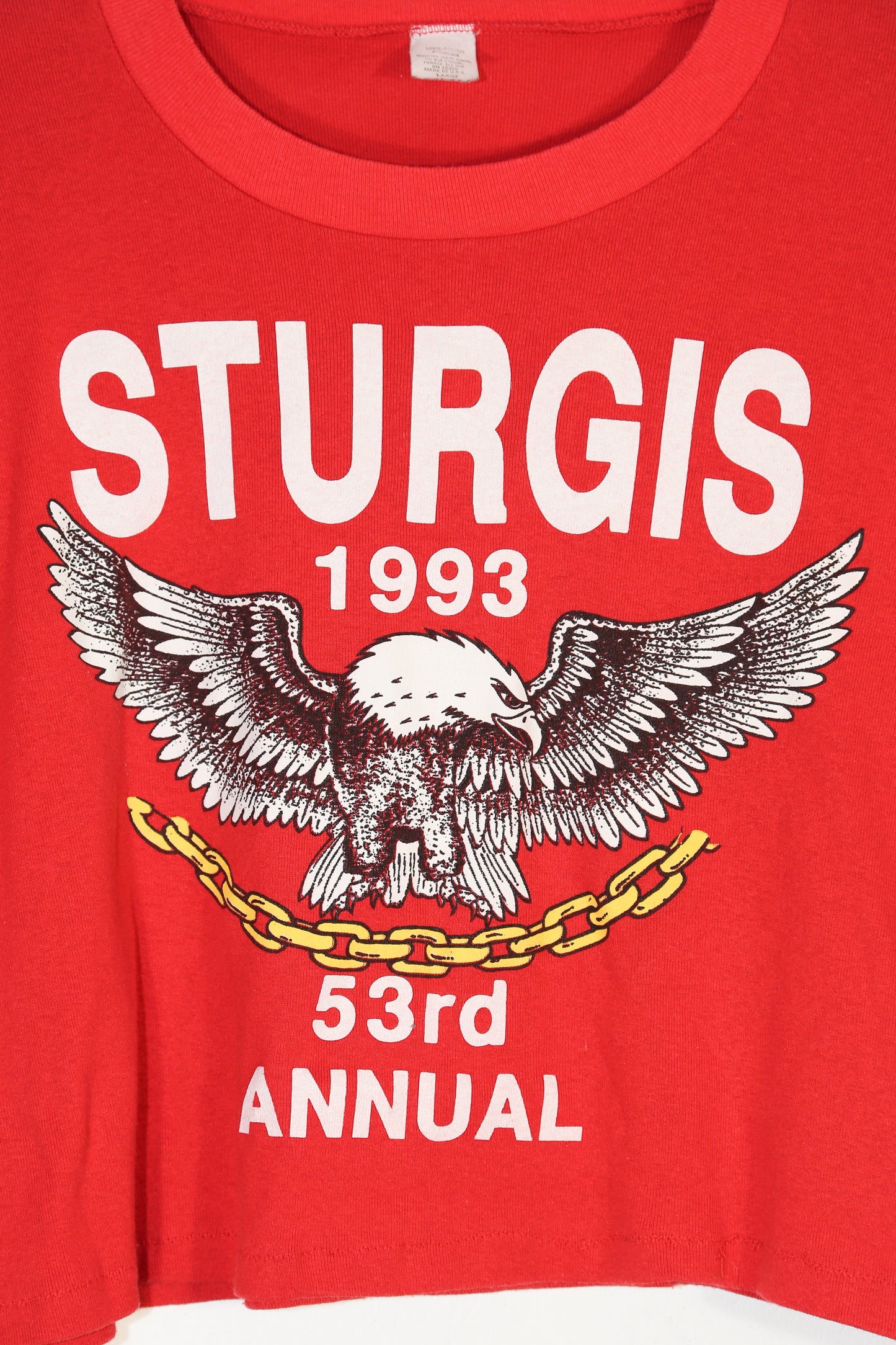 1993 Sturgis Cropped T-Shirt - M