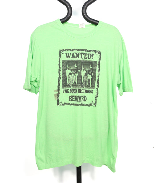 1990 Buck Brothers 'Dancing in the Nude Tour' Neon T-Shirt - M