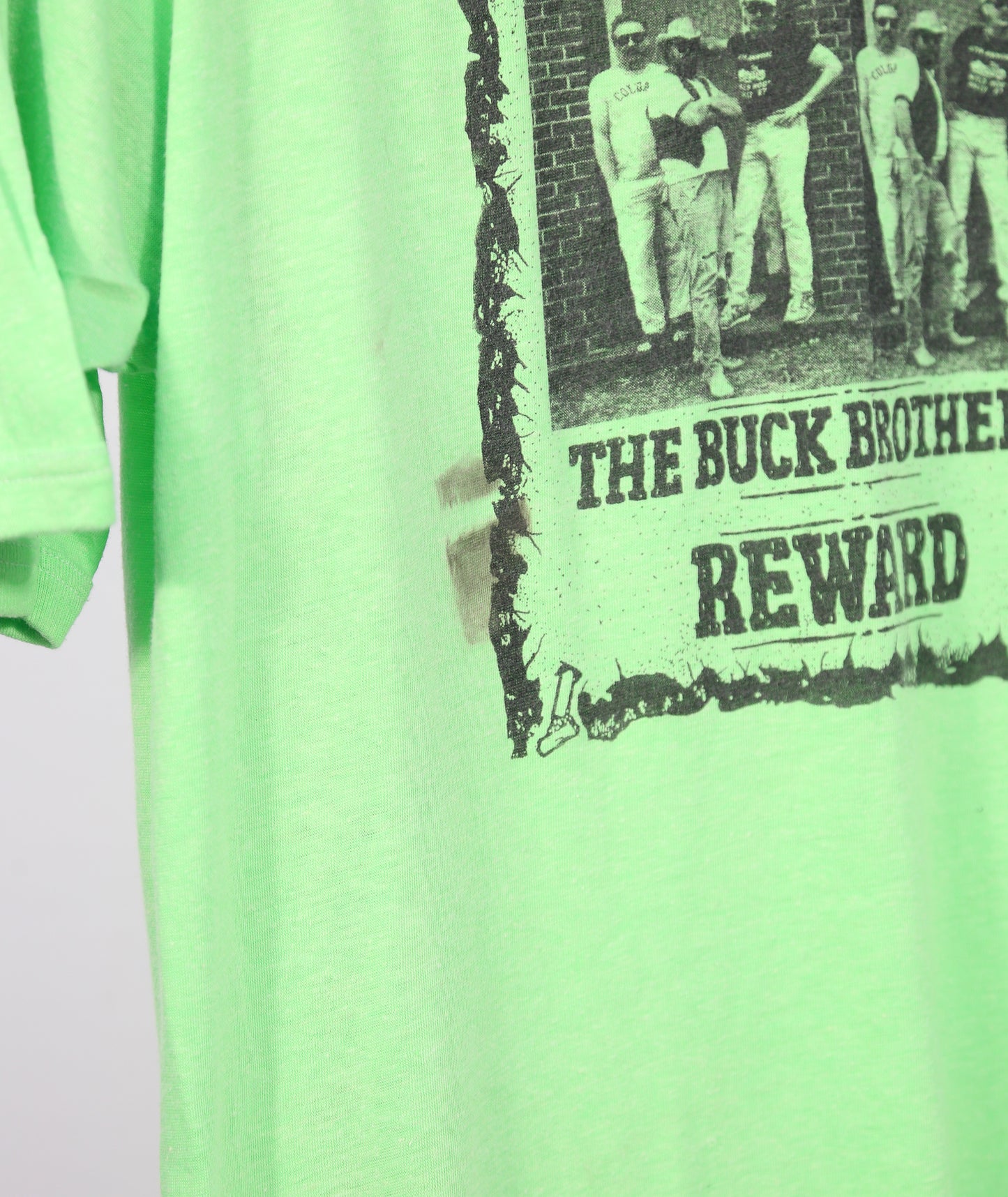 1990 Buck Brothers 'Dancing in the Nude Tour' Neon T-Shirt - M