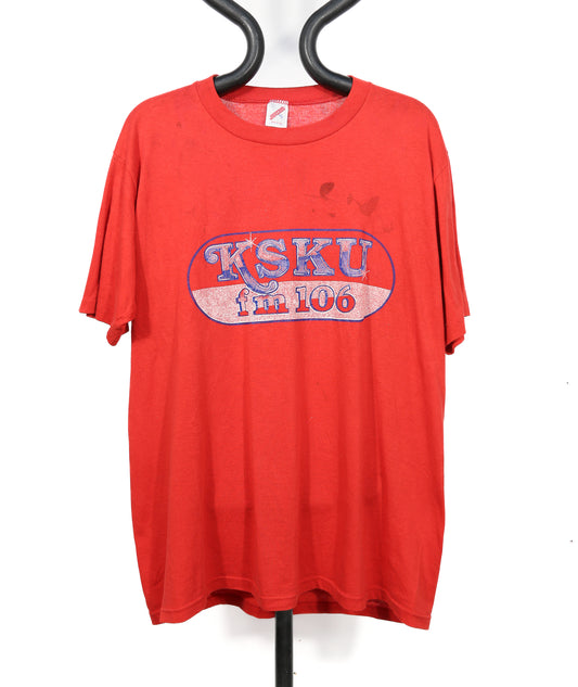 1980s KSKU (Central Kansas Radio) T-Shirt - L