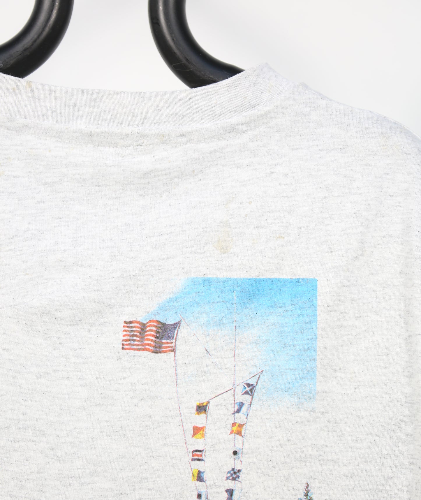 1990s River Dock Back Print Single-stitch T-Shirt - L