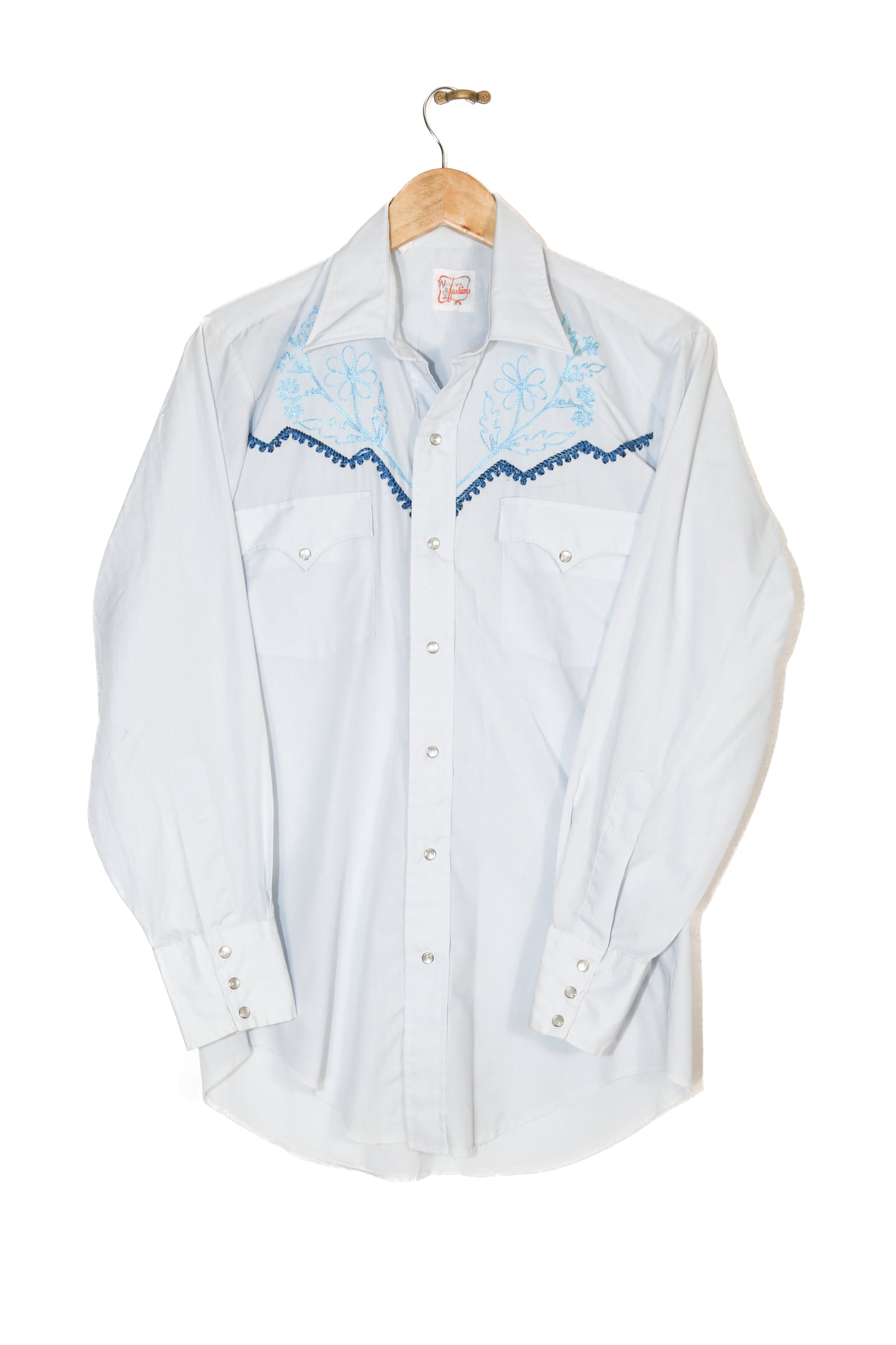 'Western Fashions' Embroidered Western Shirt - M