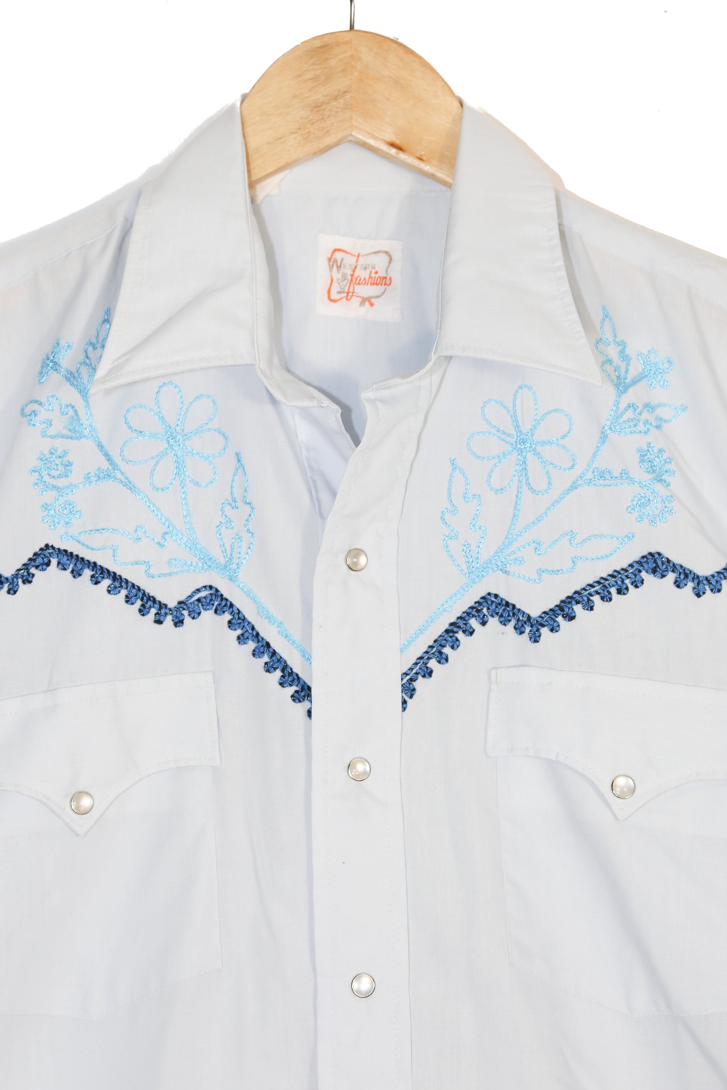 'Western Fashions' Embroidered Western Shirt - M