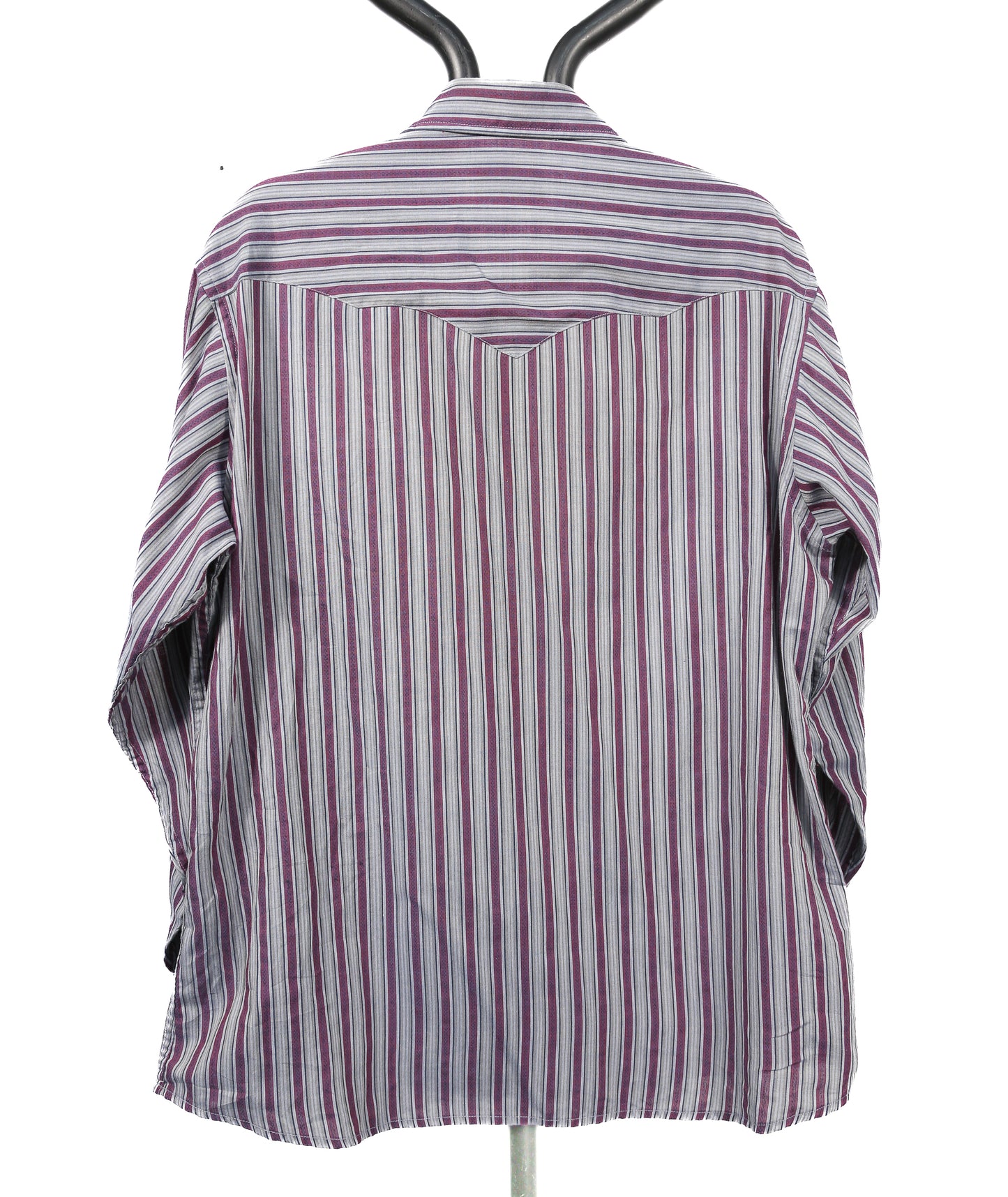 Purple and grey striped Corral West Ranch Wear shirt - L