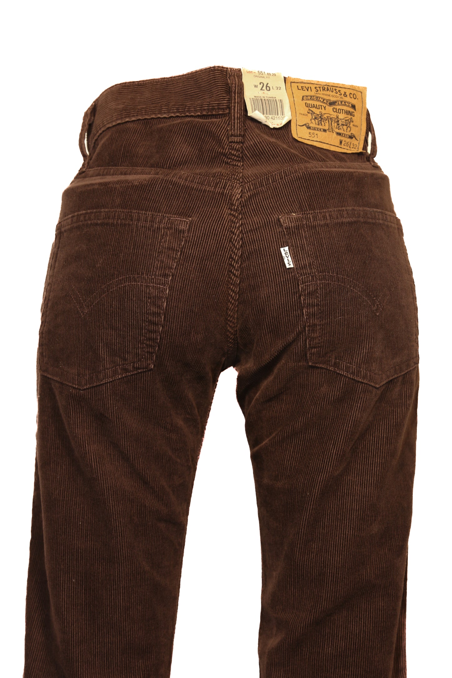 26 32 Levi Corduroy 551 - Brand New Dead Stock - Size 6