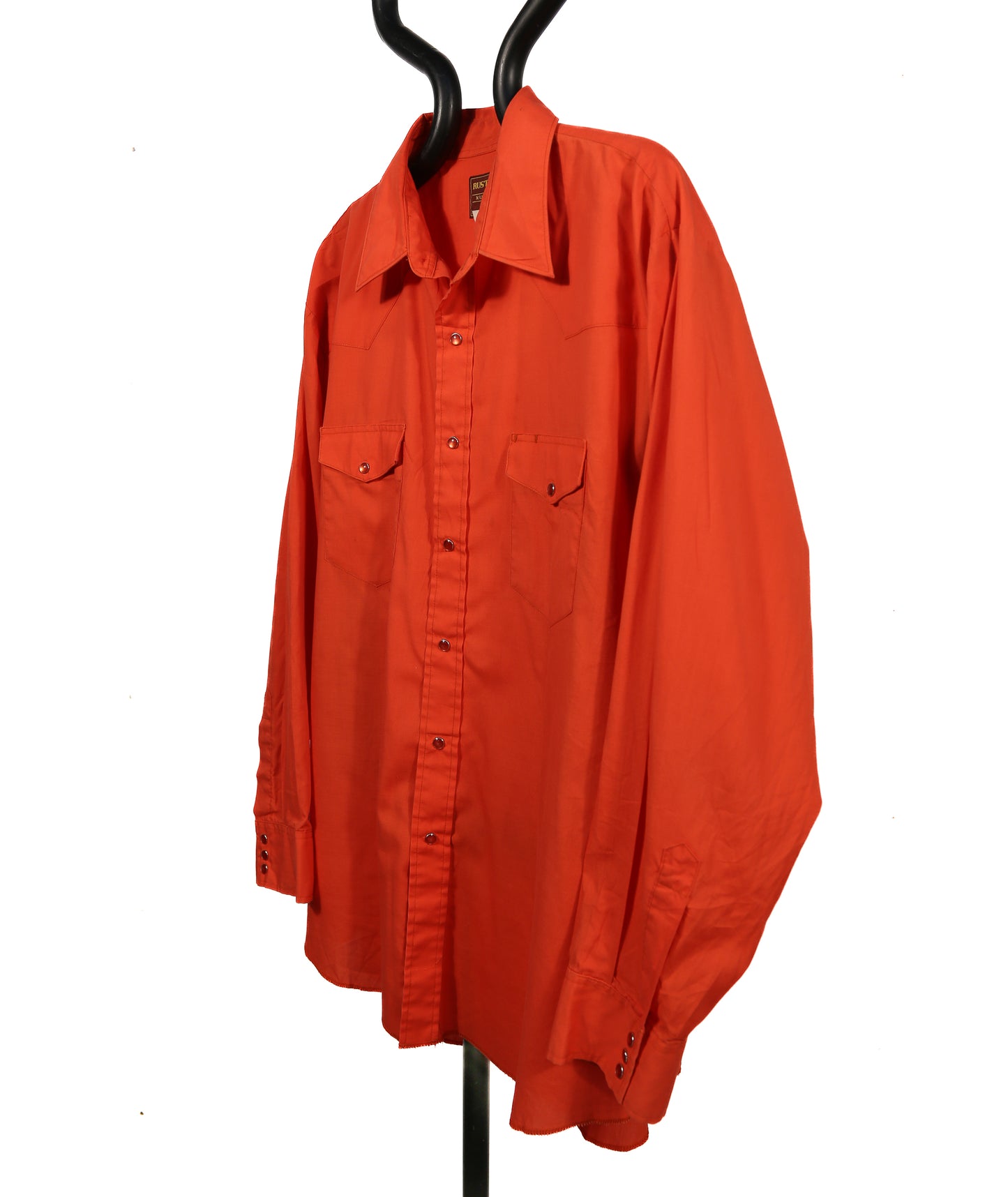 Red Rustler Extra Long Tails Western Wear Cowboy Shirt - XL