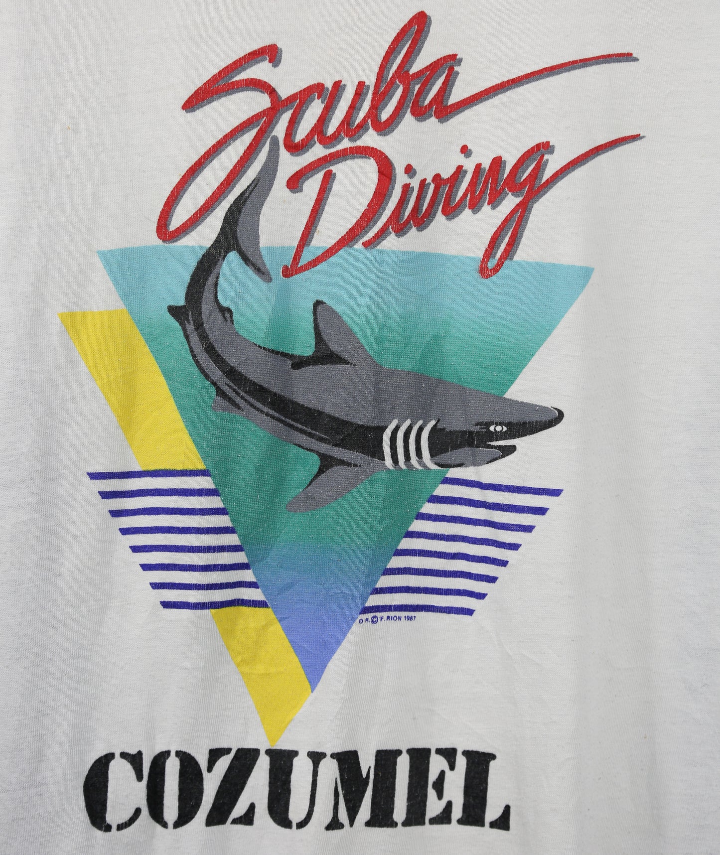 1987 Scuba Diving Cozumel Single-Stitch T-Shirt - L