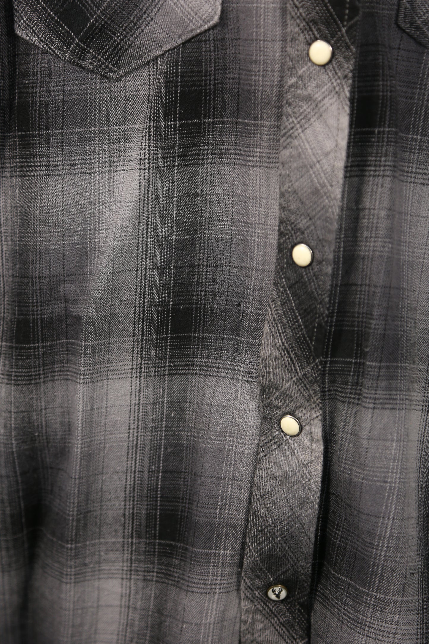 Black/grey Sears Roebuck & co flannel shirt - M