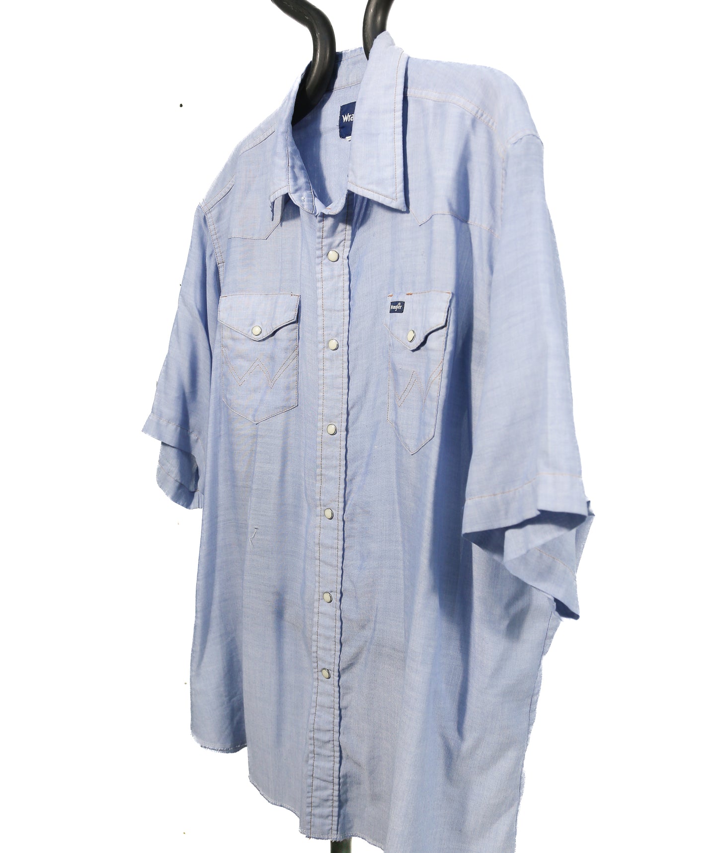 Wrangler Light Blue Cowboy Shirt - XXL