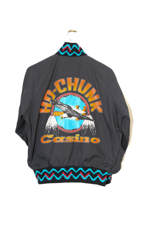 Black "Ho-Chunk Casino" Bomber Jacket - L/XL