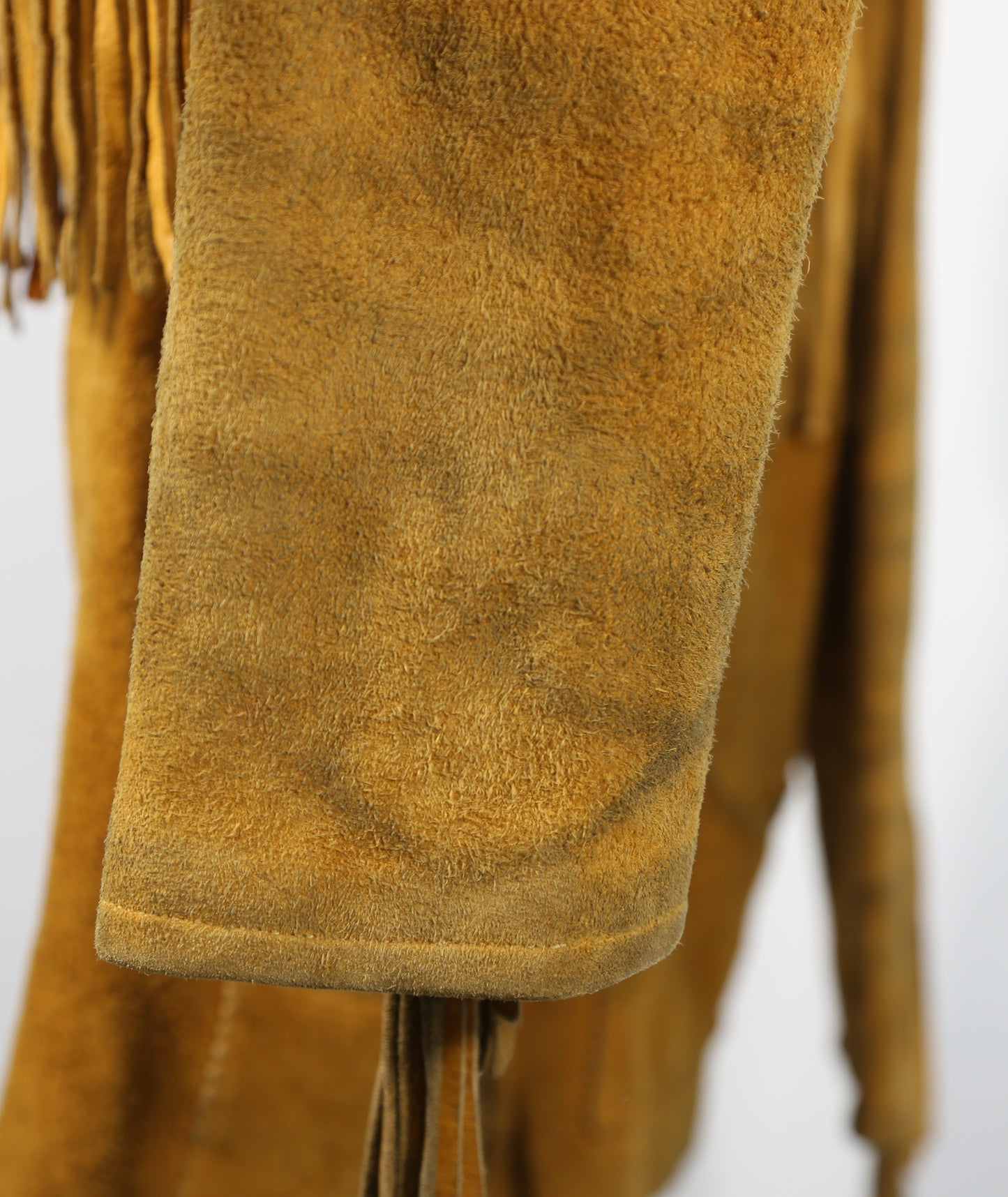 1950/60s Chippewa Ojibwe Beaded Fringed Suede Jacket - M