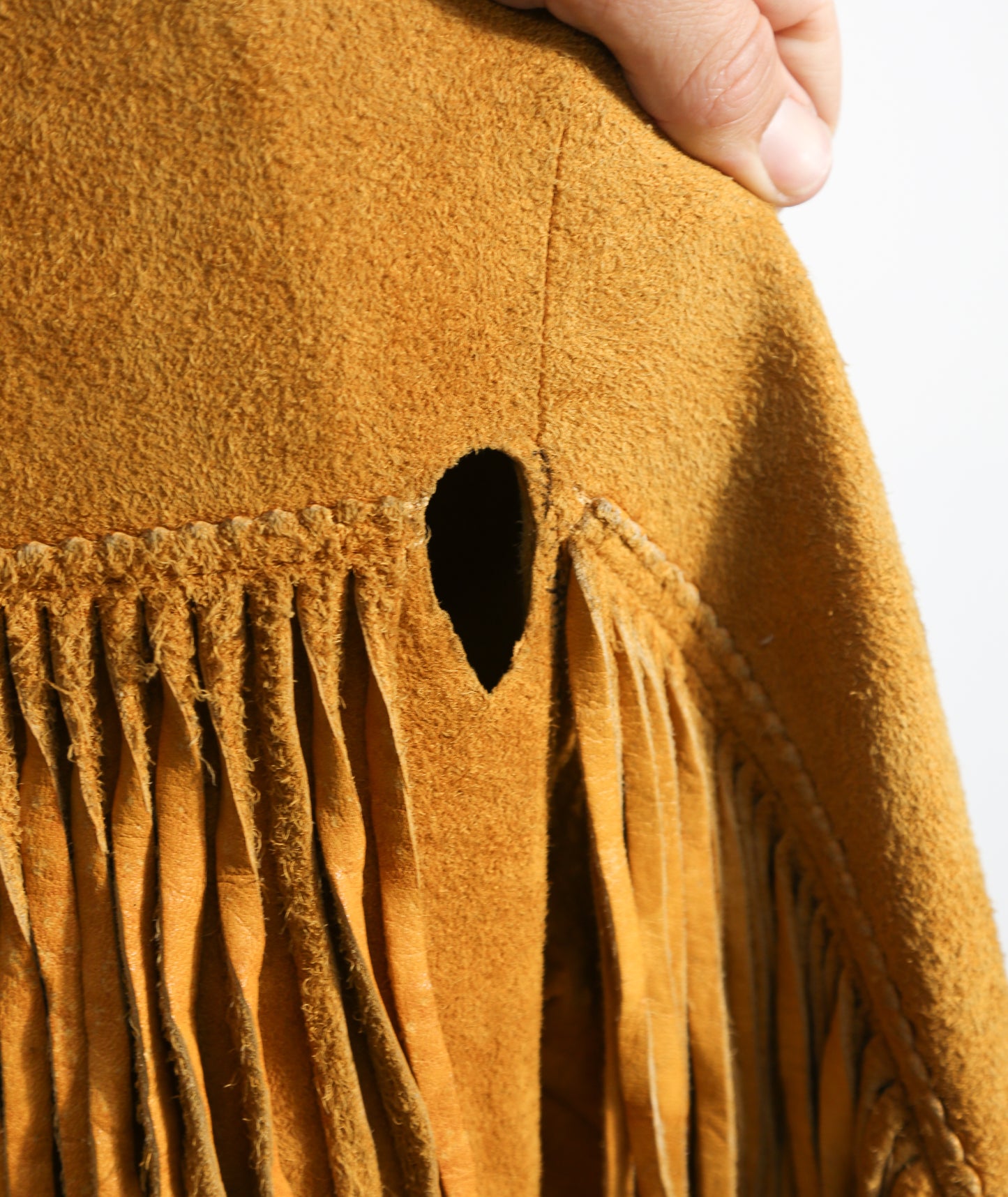 1950/60s Chippewa Ojibwe Beaded Fringed Suede Jacket - M