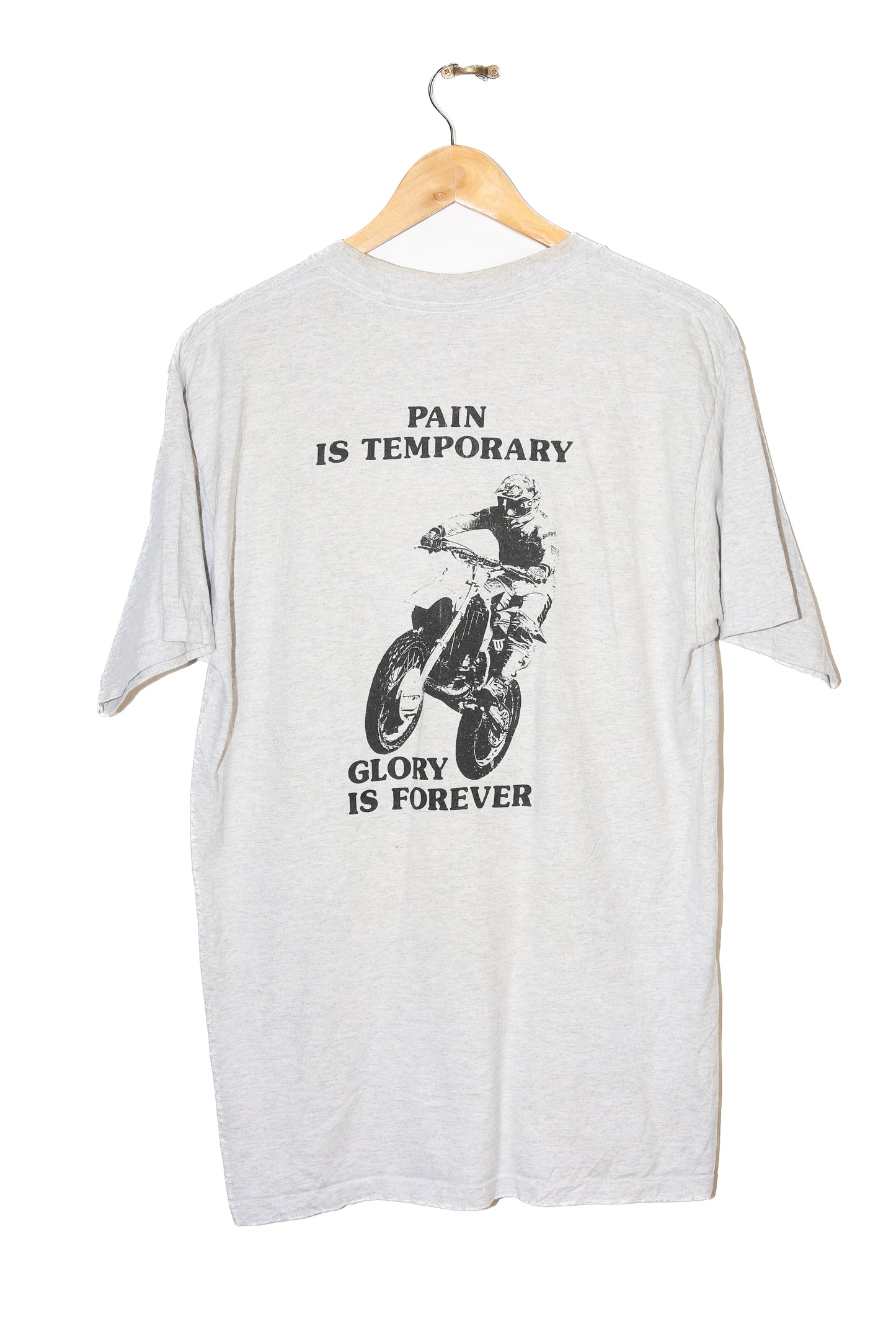 Late 90s NETRA Scrambler Series Pain is Temporary, Glory is Forever" Tee- M