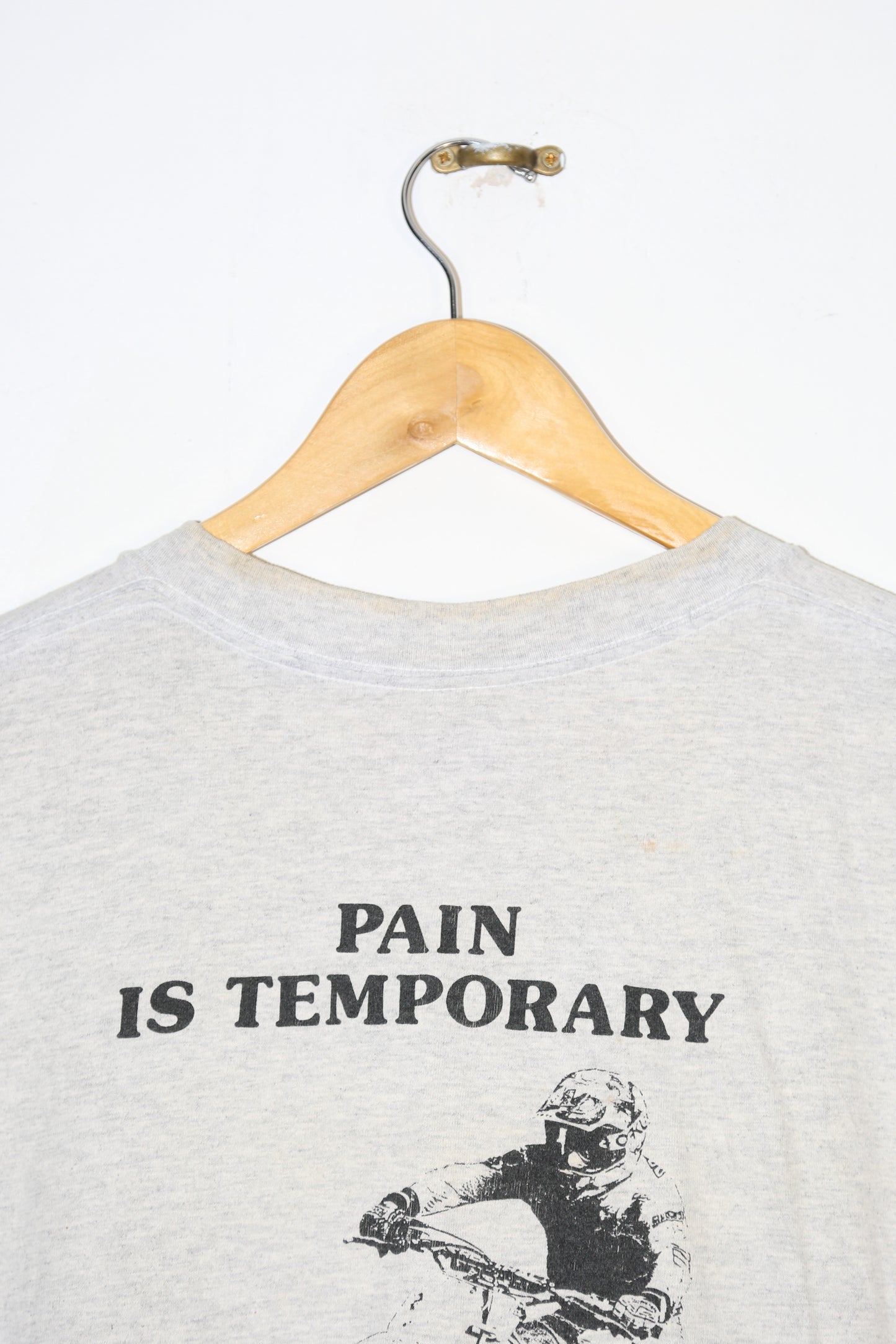 Late 90s NETRA Scrambler Series Pain is Temporary, Glory is Forever" Tee- M