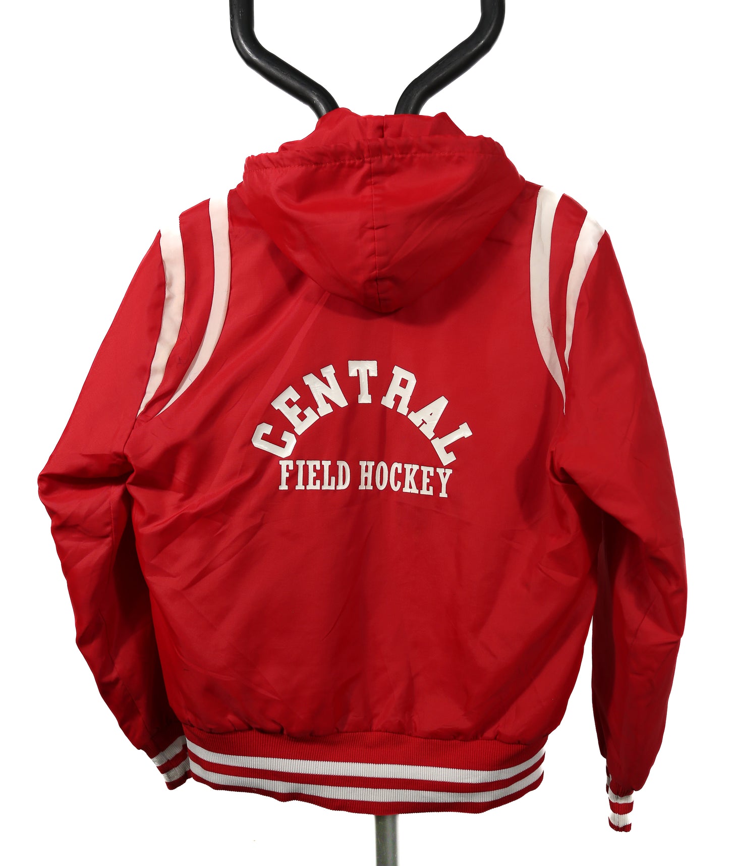 1983 3/4 Zip Nylon Varsity Hooded bomber - M