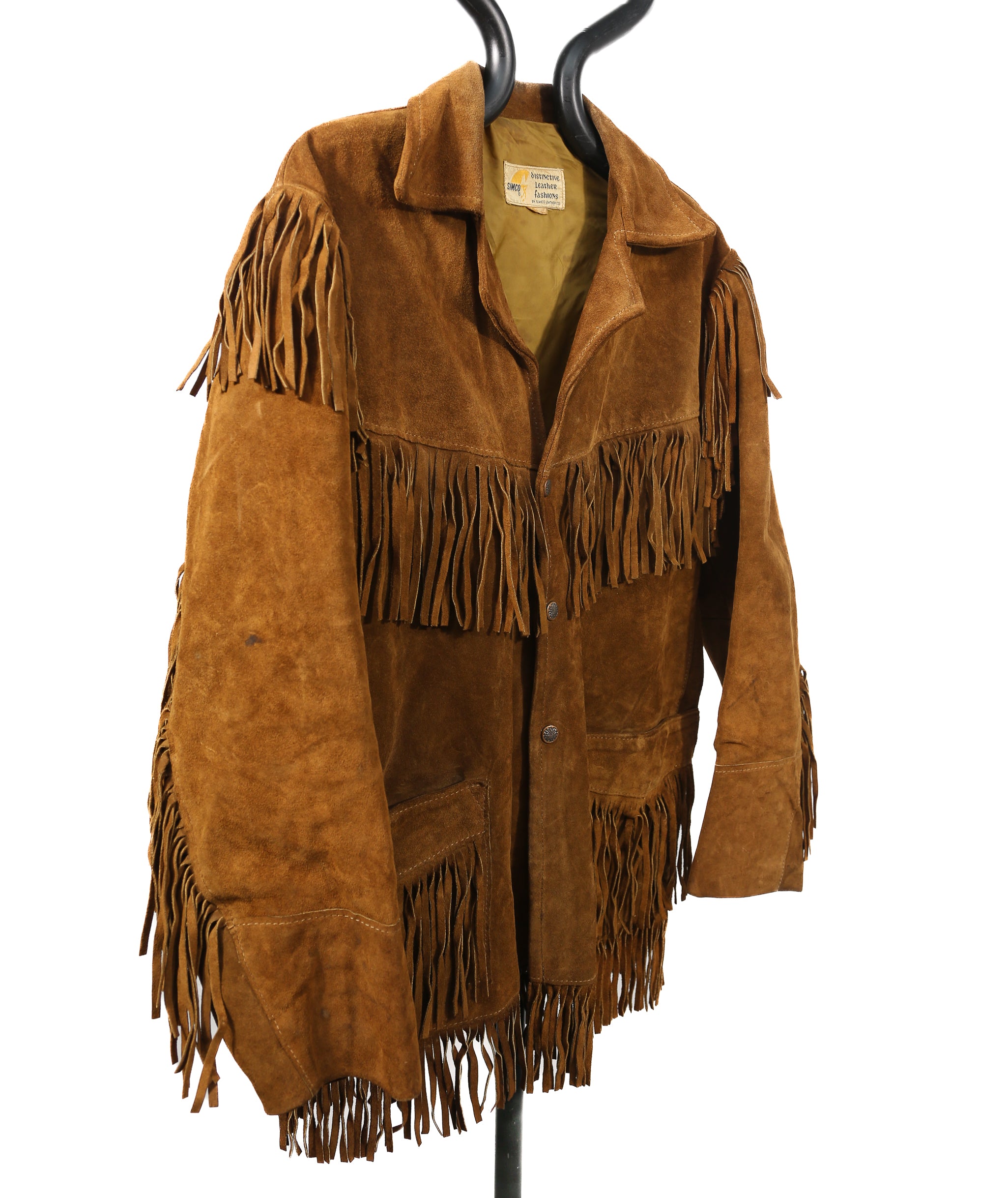 Suede fringe store jacket