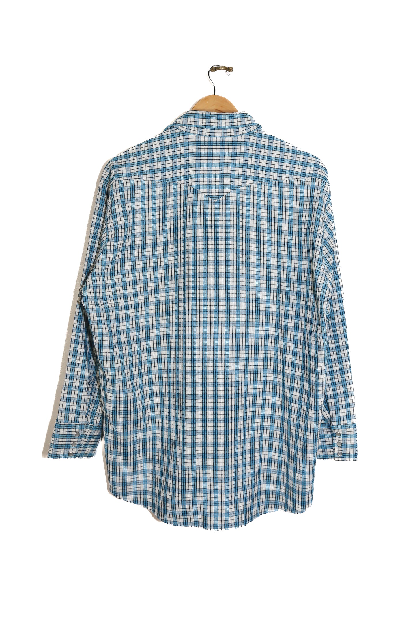 1990s Check Panhandle Slim Western Shirt - XL