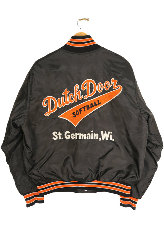 1970s/80s Dutch Door Baseball Chain Stitched Bomber - XL