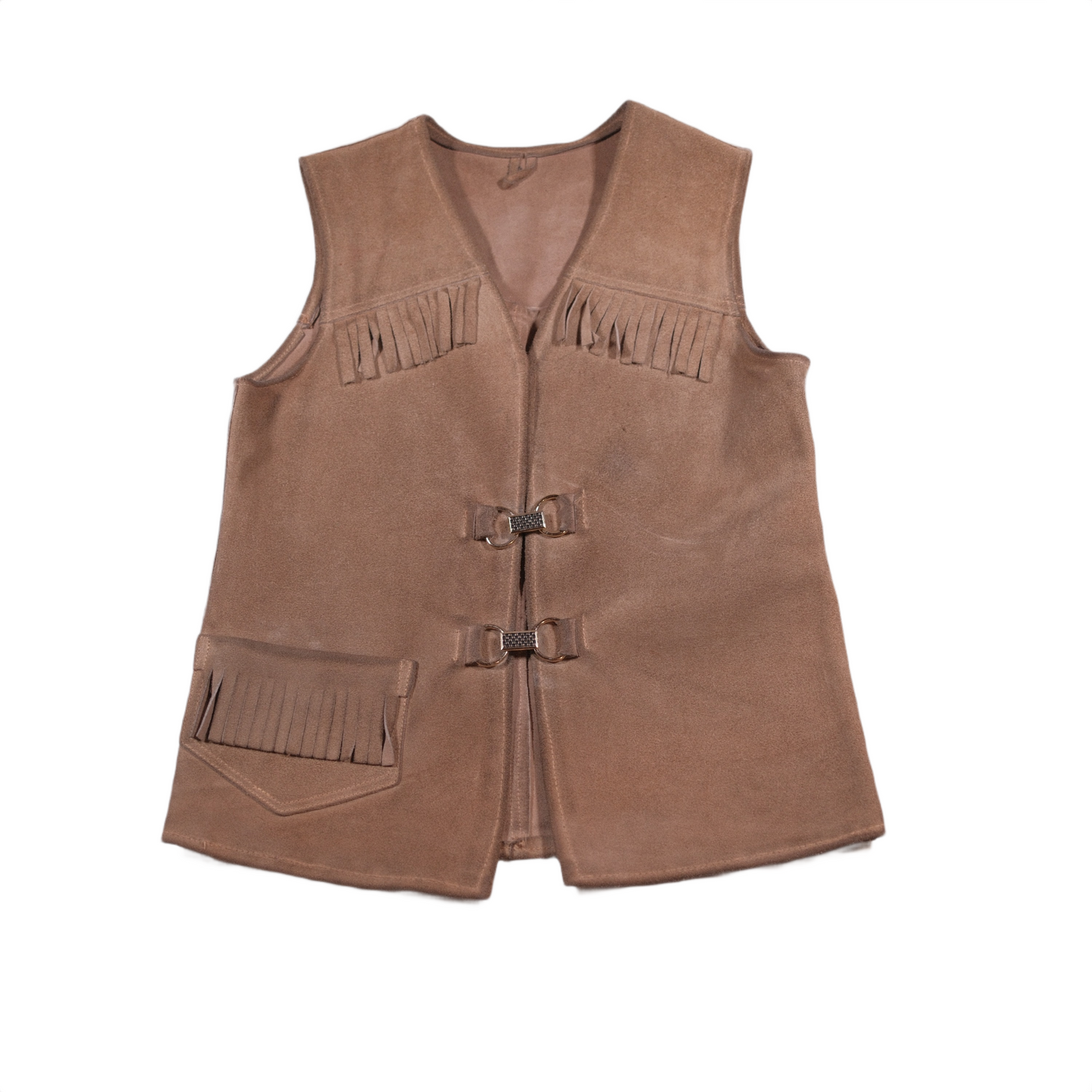 1970s Fringe Suede Vest - XS