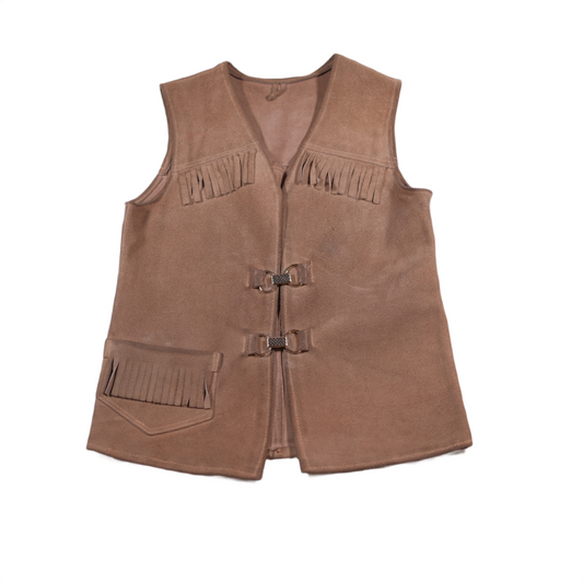 1970s Fringe Suede Vest - XS