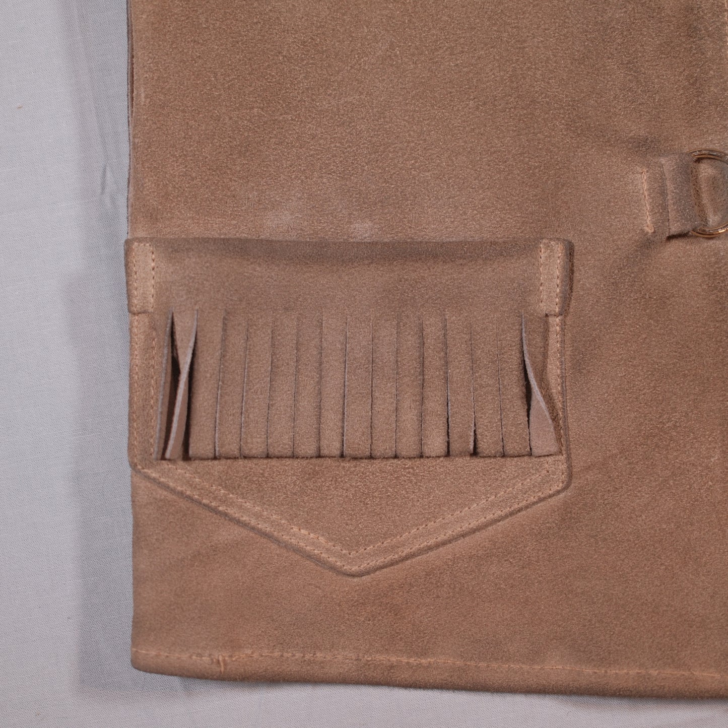1970s Fringe Suede Vest - XS