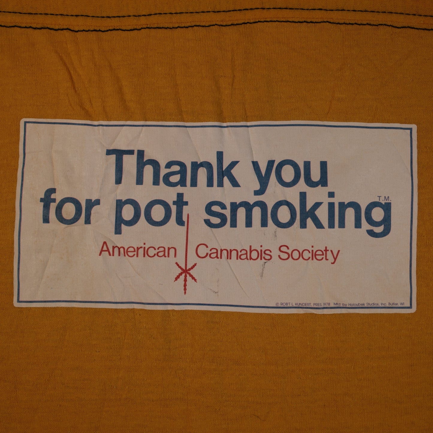 "Thank you for Pot Smoking" 1970s T-shirt - M
