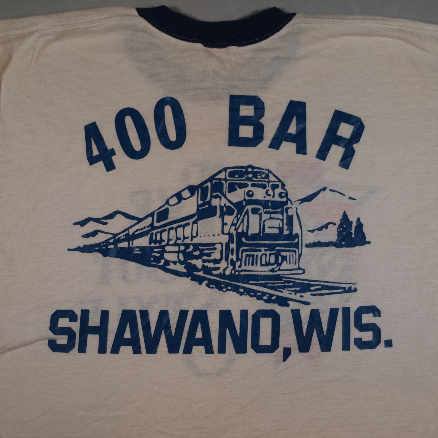 1982 White Old Style Beer ringer t-shirt - S/M