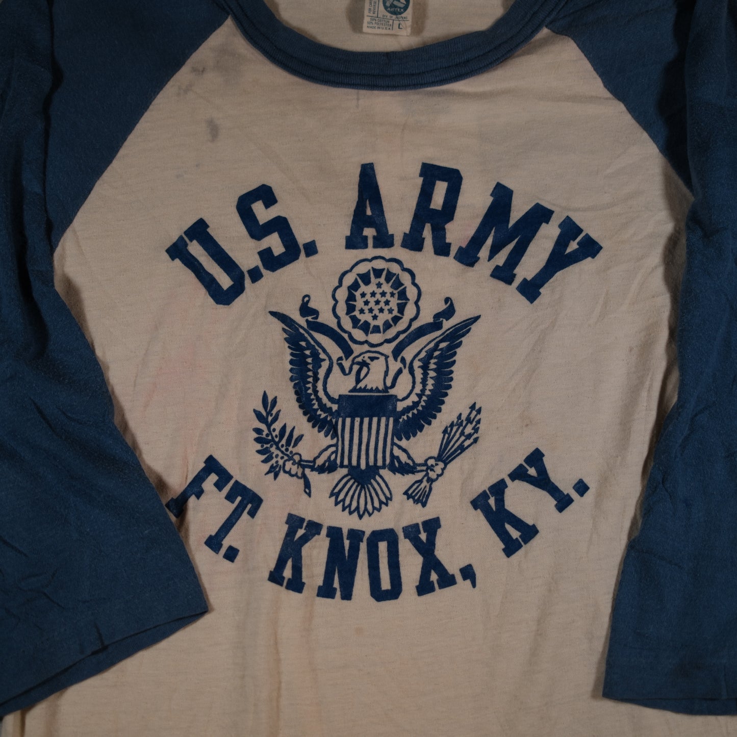 1970s Fort Knox 1/2 Sleeve raglan t-shirt - S