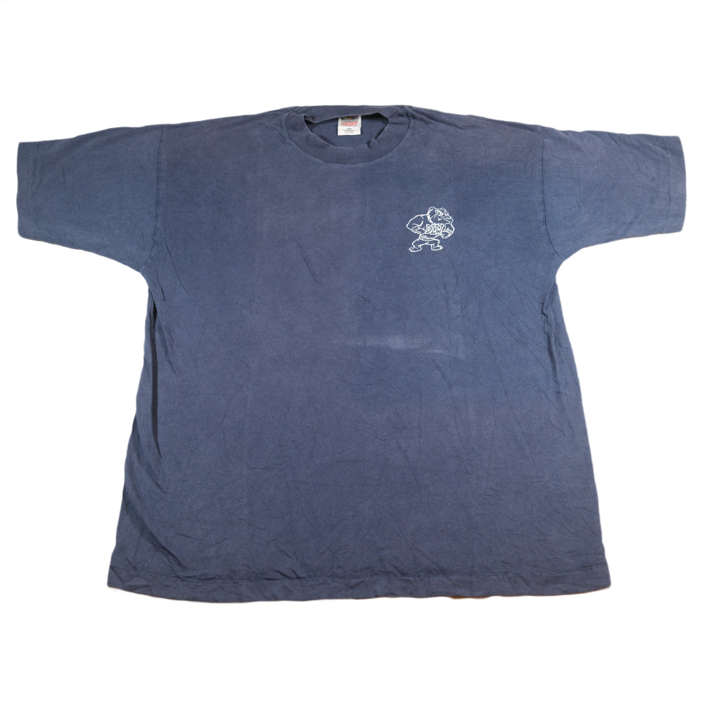 D.L.W Bulldog Blue T-shirt - L