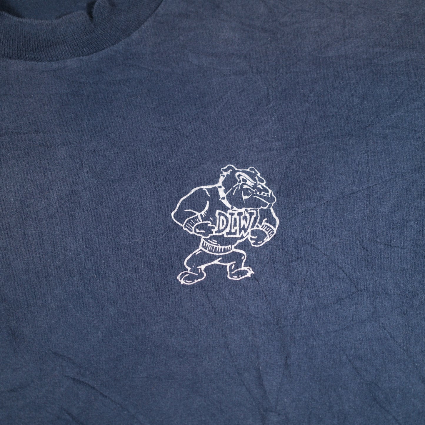 D.L.W Bulldog Blue T-shirt - L