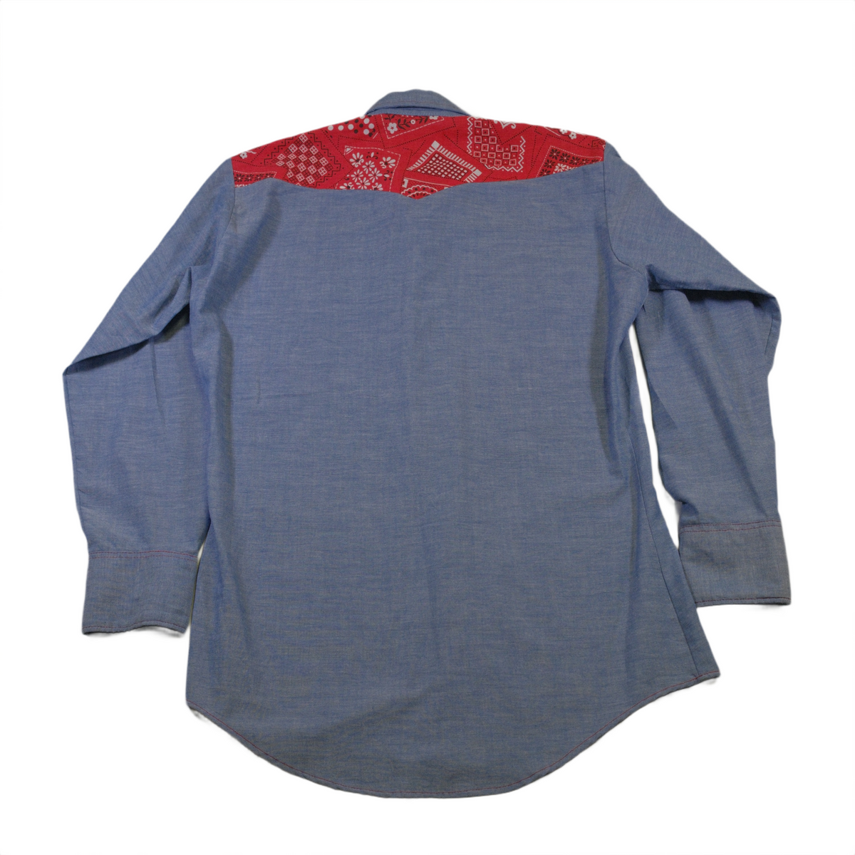 1970's 'Towncraft' Paisley Western Shirt - M