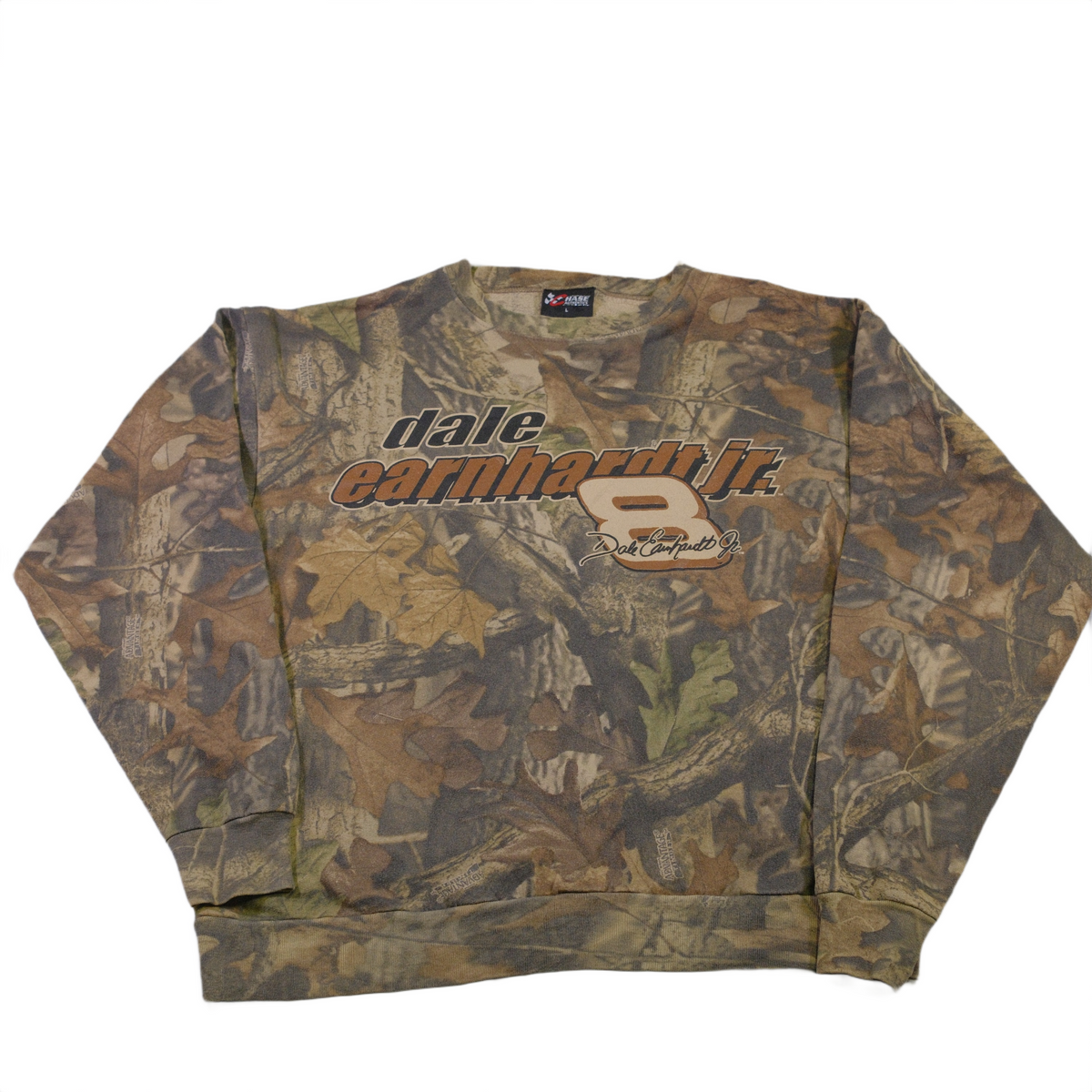 Chase Authentics Dale Earnhardt Junior Nascar Camo Sweater - L