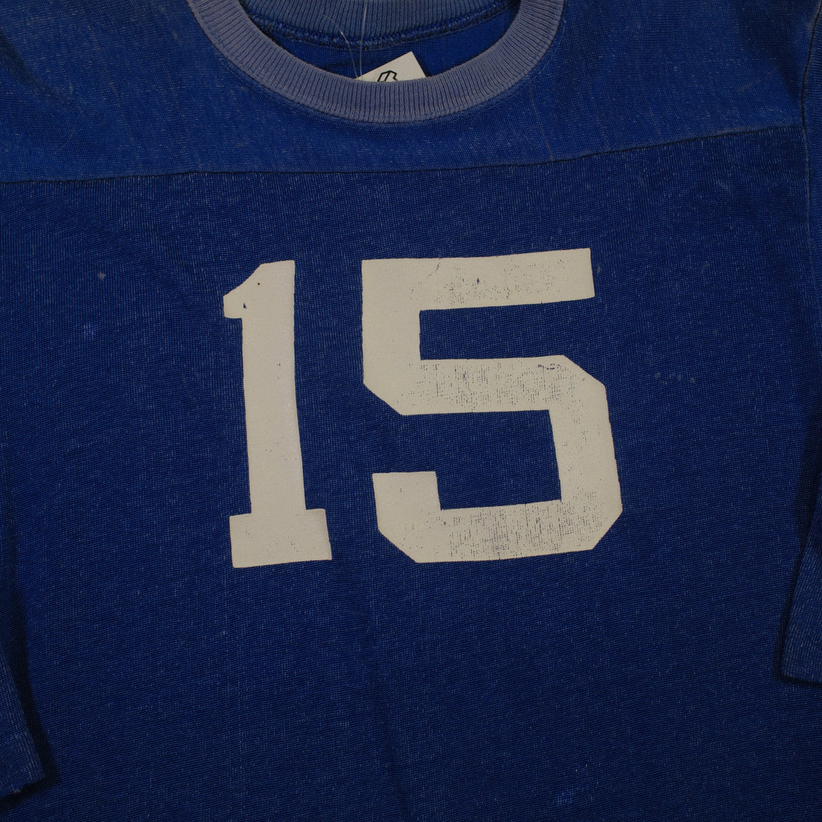 Blue 1970's #15 Football Jersey - XS/S