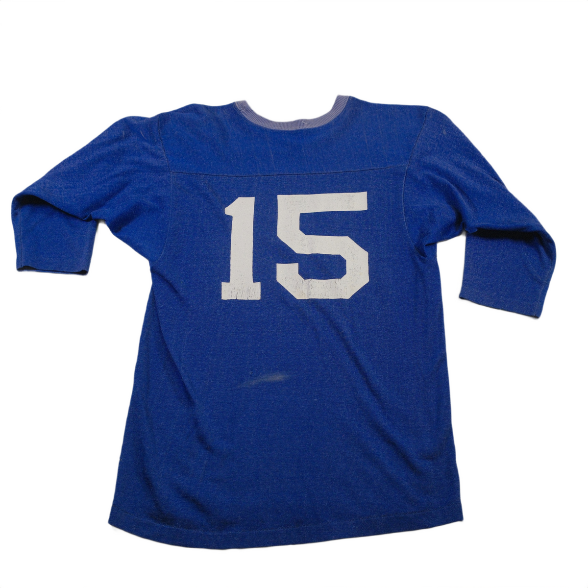 Blue 1970's #15 Football Jersey - XS/S